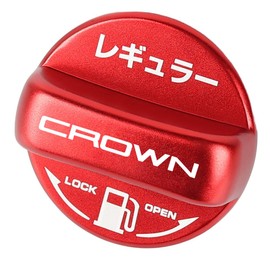 XIKER Fuel Cap Cover for Toyota Crown Crossover 35 Series, Crown Sport 30 Series, and Crown 210 and 220 Series, Stylish Aluminum Fuel Cap, Accessory for Replacing Gas Tank Cap, Suitable for Regular