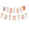 Tsathoggua Happy Easter Banner, Easter Decorations Home, Easter Bunny Decorations,