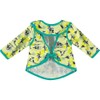 Close Pop-in Baby Bib Waterproof Long Sleeve with Front Pocket