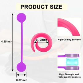 22 Pcs Fabric Huggers and Magnetic Fabric Clips for Cross Stitch, Silicone Thread Spool Huggers and Needle Minder Magnet for Embroidery and Quilting, Cross Stitch Supplies and Accessories