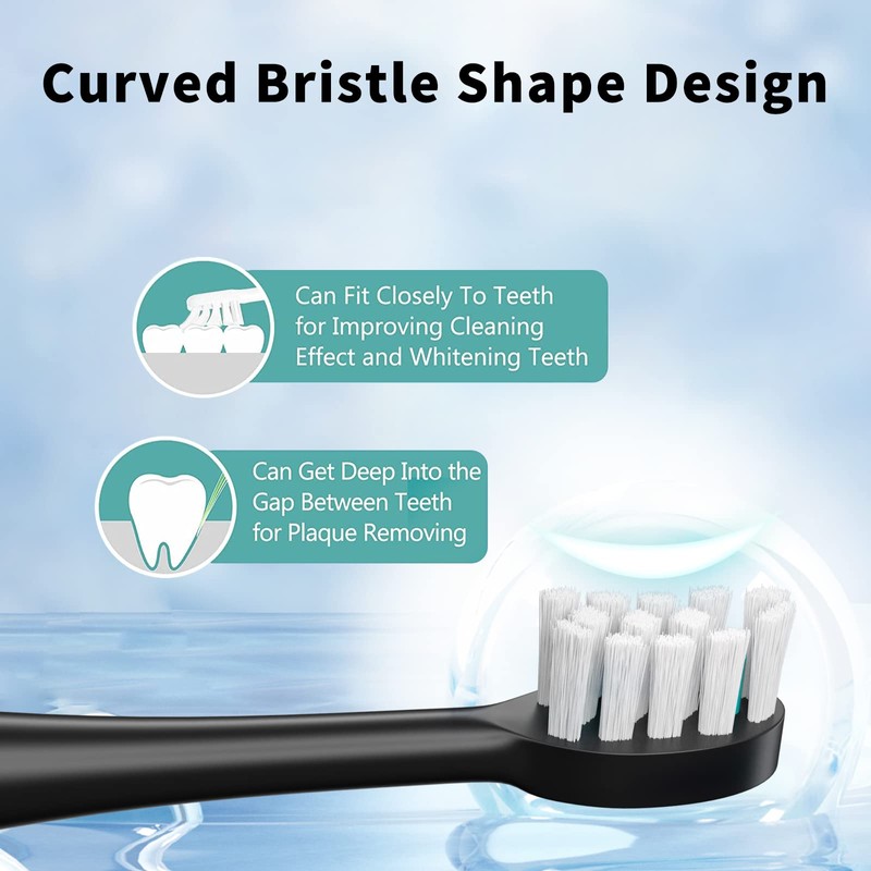 Replacement Flossing Toothbrush Heads with Covers for waterpik Sonic Fusion