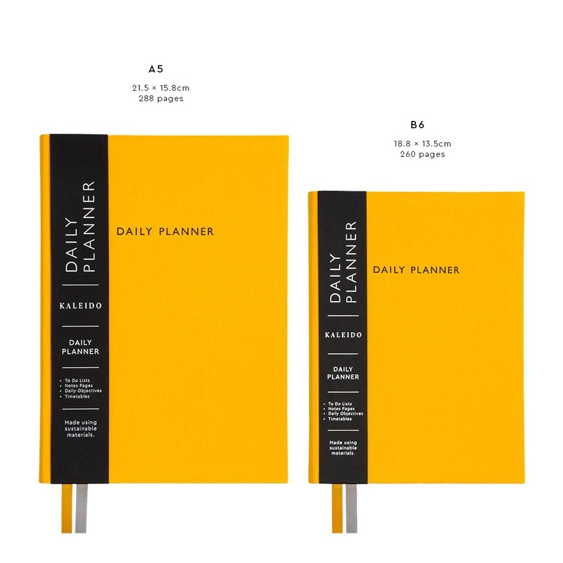 Undated Daily Planner Notebook | To Do Lists Hourly Schedule