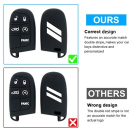 Key Fob Cover for Dodge Accessories 5 Button Key Fob Case