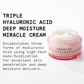 Beauty Pie Triple Hyaluronic Acid Deep Moisture Miracle Cream 50ml – Hydrating Face Moisturizer for Plumping, Firming & Anti-Aging