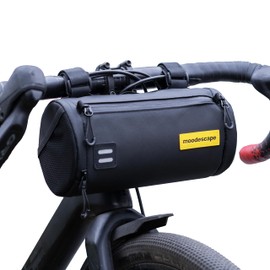 moodescape Bicycle Handlebar Bag, 2.5 Litres, Waterproof, Bicycle Bag, Handlebar Bag, Robust Recycled Polyester, Multifunctional Bikepacking Bicycle Bags for Gravel Bike, Road Bike, MTB and e-Bike