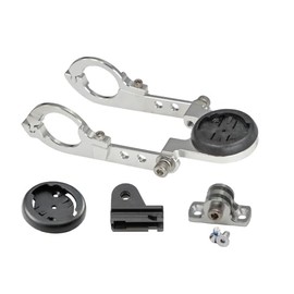 [Wreck Mount] 3rd Generation" Type 19 Garmin / Brighton Rider Combo Mount (with Type 2 GP-K400A + GP-CATHL1), Silver [N19-BRY+GP-SV] For Handle Clamp Diameter 1.2 inches (31.8 mm) (Standard Size)