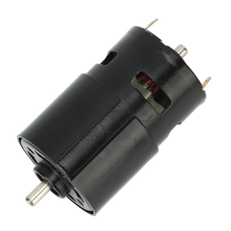 High Torsion DC Motor 12000RPM Round Shaft Fast Speed Red