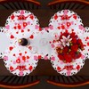 Grelucgo Embroidered Red and Pink Table Runner for February 14th