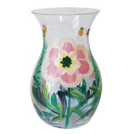 Lesser & Pavey Lynsey Johnstone Cotton Garden Vase For Home & Office | Beautiful Flower Vase For Living Room | Ceramic Decorative Flower Holder | Home Décor Floral Print Flower Vase