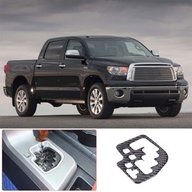 HIRUFAIT Gear Indicator Frame Sticker Trim for Toyota Tundra 2007-2013 Center Consoles Accessories, Real Carbon Fiber Automotive Interior Decorative Cover