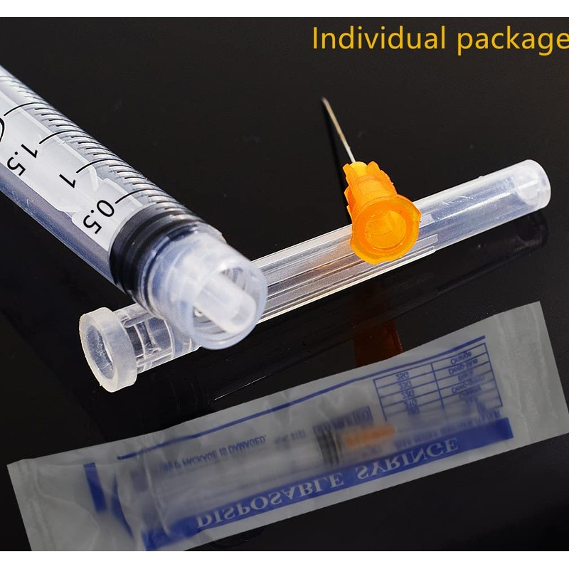 100 Pack - 3ml 25 Gauge 5/8 Inch Syringe Lab