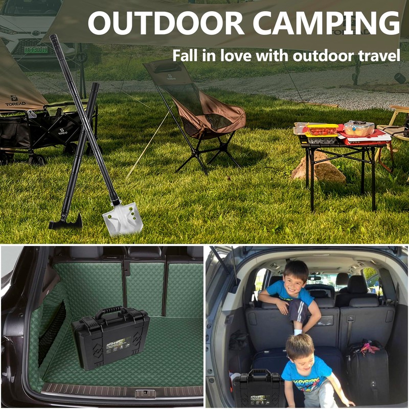 aiGear Camping Shovel Axe Outdoor Survival Tool Set for Camping