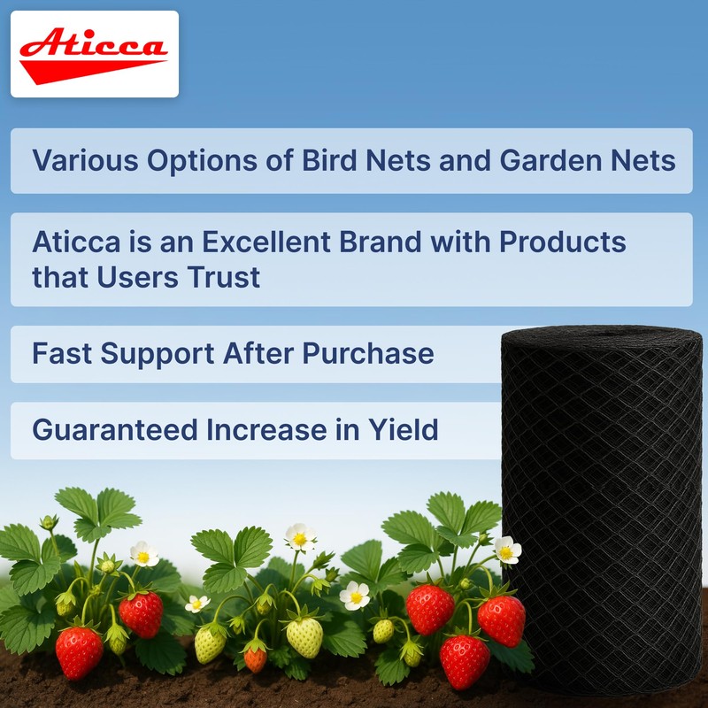 Aticca Heavy Duty Bird Netting for Garden Protection & Fruit