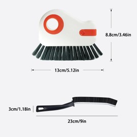 SSKHE 2 x Window Track Cleaning Brushes, Multifunctional Hard Bristle Window Brush, Practical Cleaning Brush