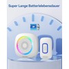 TECKNET Wireless Bell, 400 m Wireless Range Doorbell Set with
