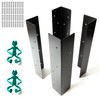Sherfire Raised Garden Bed Corner Brackets - Set of 4,