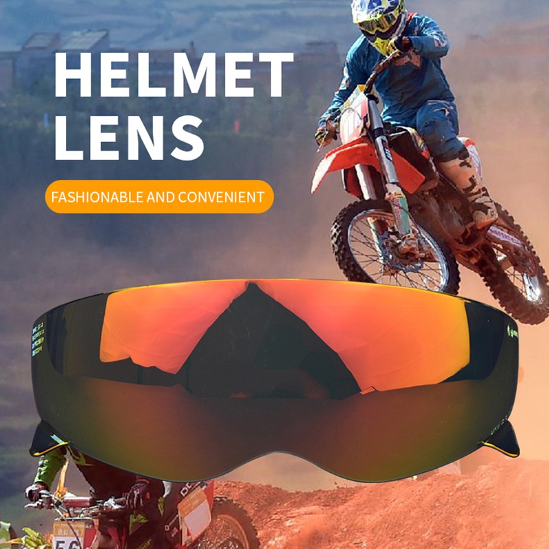Motorcycle Helmet Lens Easy to Install Splashproof Fogproof Helmet Goggle