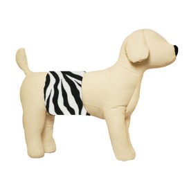 Cuddle Bands Premium Belly Band for Male Dog Incontinence and Housebreaking (Zebra Print) (X-Small 11-13 inches)