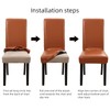 YISUN Dining Chair Covers, Solid Pu Leather Waterproof and Oilproof