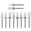Ceramic Nail Drill Bit 10Pcs-3/32 Nail Drill Bits for Acrylic