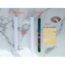 Undersea Coral Aquarium Background Marine Life Starfish Sunlit Fish Tank Background 30x18 Inches PVC Glass Container Decoration with Tapes