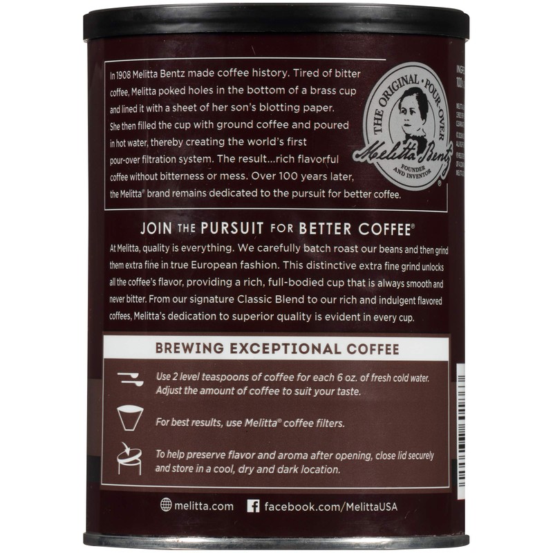 Melitta Colombian Supreme Coffee, Medium Roast, Extra Fine Grind, 11
