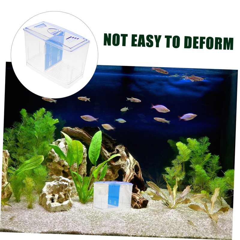 GRIRIW Aquarium Isolation Box Fish Tank Separator Breeding Box for
