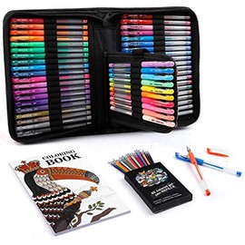 Gel Pens, Lelix 120 Pack Gel Pen Set, 60 Unique Colors with 60 Refills for Adults Coloring Books Drawing Doodling Crafts Scrapbooking Journaling