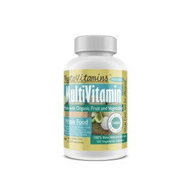 Nature's Brands Organic Whole Food MultiVitamin + Iron(with Iron) by PhytoVitamins; 120-Count Vegetarian Capsules