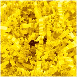 JAM Paper Crinkle Cut Shred Tissue Paper - 2 oz - Yellow - Sold Individually