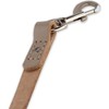 Leather Dog Lead 180 cm – Hand‑Stitched Light Grey Full‑Grain Leather,