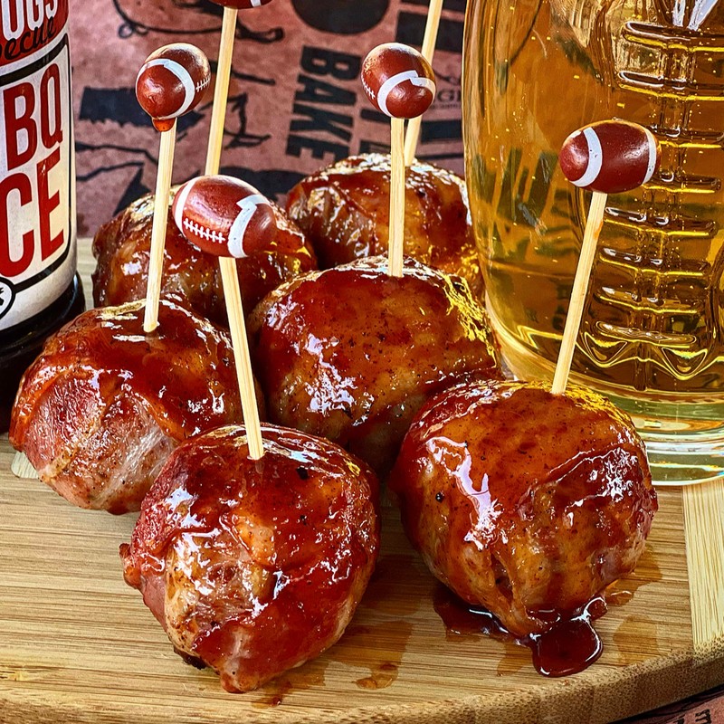 40YARDS American Football Toothpicks, Party Picks, Cocktail Skewers (Pack of