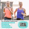 Clip-On Pedometer, Portable Step Tracker, Simple 3D Small Step Counter