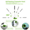 Windshield Cleaning Tool, Car Window Cleaner with 4 Washable Reusable