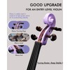 Aileen Violin 4/4 Full Size for Adults Beginners, Purple Fiddle