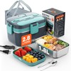 PETYDOOT 2.8L Electric Heated Lunch Box 100W Portable Food Warmer