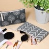 2 Pcs Canvas Makeup Bag Small, Cosmetic Bags for Women