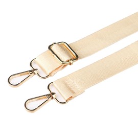 Leliafleury 2.5cm Wide Nylon Replacement Shoulder Strap, 1Pcs Beige Adjustable Bag Strap for Crossbody Handbag Laptop