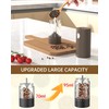 CIRCLE JOY Electric Salt and Pepper Grinder Set Rechargeable Salt
