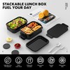 Jelife Adult Bento Box Lunch Box - Large Style Stackable