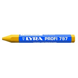 Lyra 4870007 forest chalk (marking chalk for wooden surfaces wet + dry, oil-based chalk, stable) 1 piece yellow