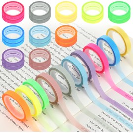 WJTNG 20pcs Pestañas De índice Adhesivas, Etiqueta De Índice a Prueba De Agua, Pegatinas de Conveniencia, Notas Destacadas Adhesivas para Anotar Libros y Mantener la Escritura Ordenada (10 Colores)