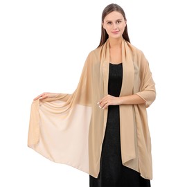 FAIRYGATE Chiffon Schal Stola Damen für Abendkleid Festlich Hochzeit Braut Frühling Sommer Jacke Schals & Tücher für Damen A0407