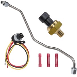 1840078C1 Exhaust Back Pressure EBP Tube Sensor and Wire 1C3Z9D477AA 598-114 Compatible with Ford 7.3L Powerstroke Diesel 1998-2003