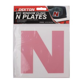 Dekton Window Cling 'N' Plates | Electrostatic Absorption for Secure Fit | Easy to Install & Remove | Ideal for New Drivers | Suitable for All Vehicle Windows | Complies with Driving Regulations