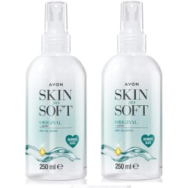 2 X Bottles Avon Skin So Soft Original Dry Oil Spray Bonus Size 8.45 fl oz