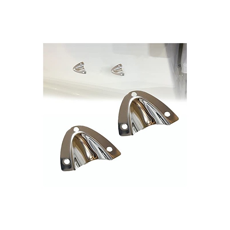 TuoP Marine Stainless Steel Midget Clam Shell Vent, Wire Cable