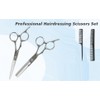 Barber Scissors Set – Hair Shears, Thinning Scissors, Styling Comb