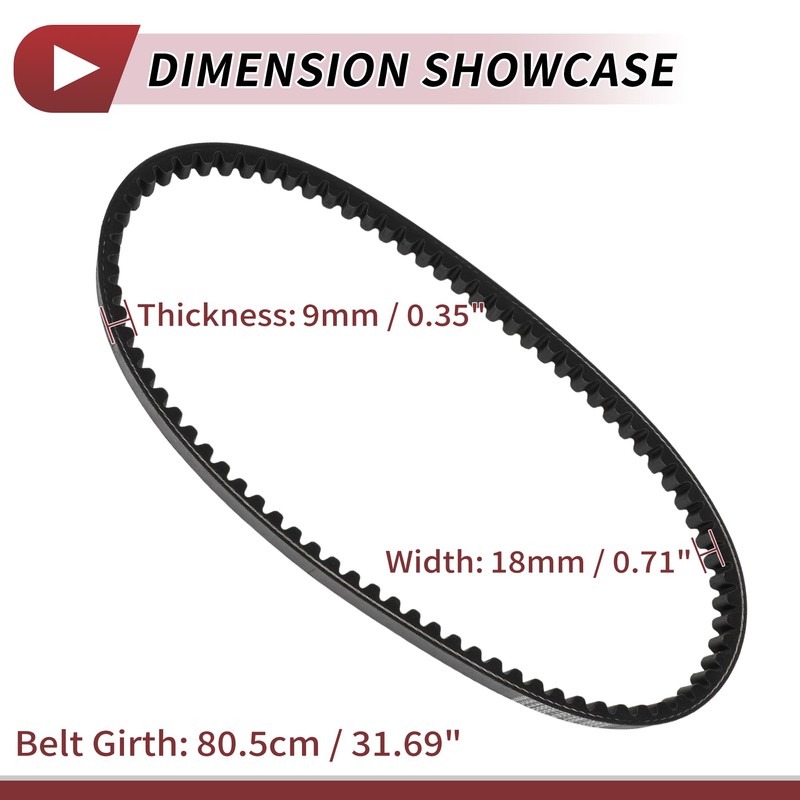 HEROFFIX Drive Belt for Honda Aero 125 NH125 1984 V-Belt