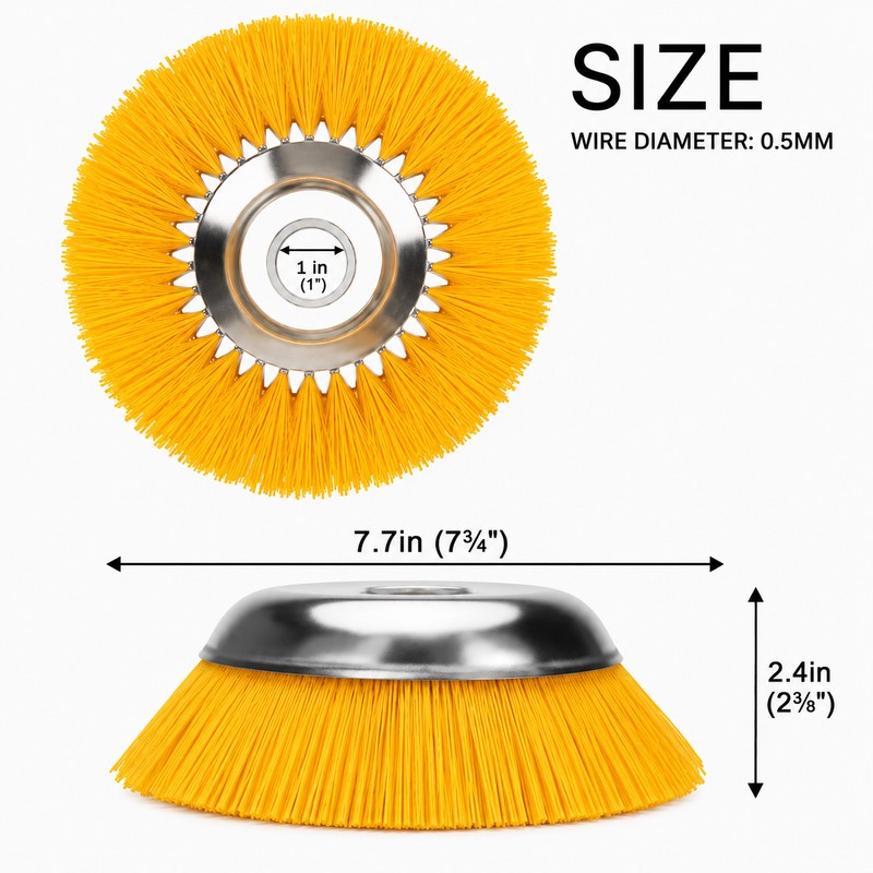 8-Inch Nylon Wire Wheel Weeder for Garden Weed Removal –
